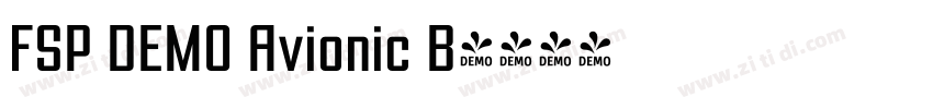 FSP DEMO Avionic B字体转换 FSP DEMO Avionic B字体转换